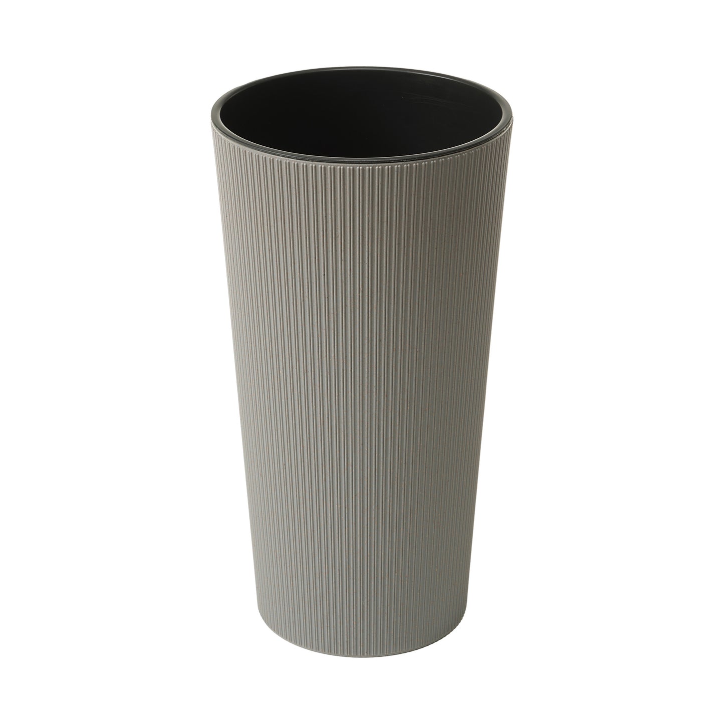 Happy Flower blumentopf hoch rund Streifen-Optik Holzhybrid-Kunststoff Lilia