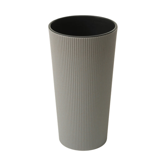 Happy Flower blumentopf hoch rund Streifen-Optik Holzhybrid-Kunststoff