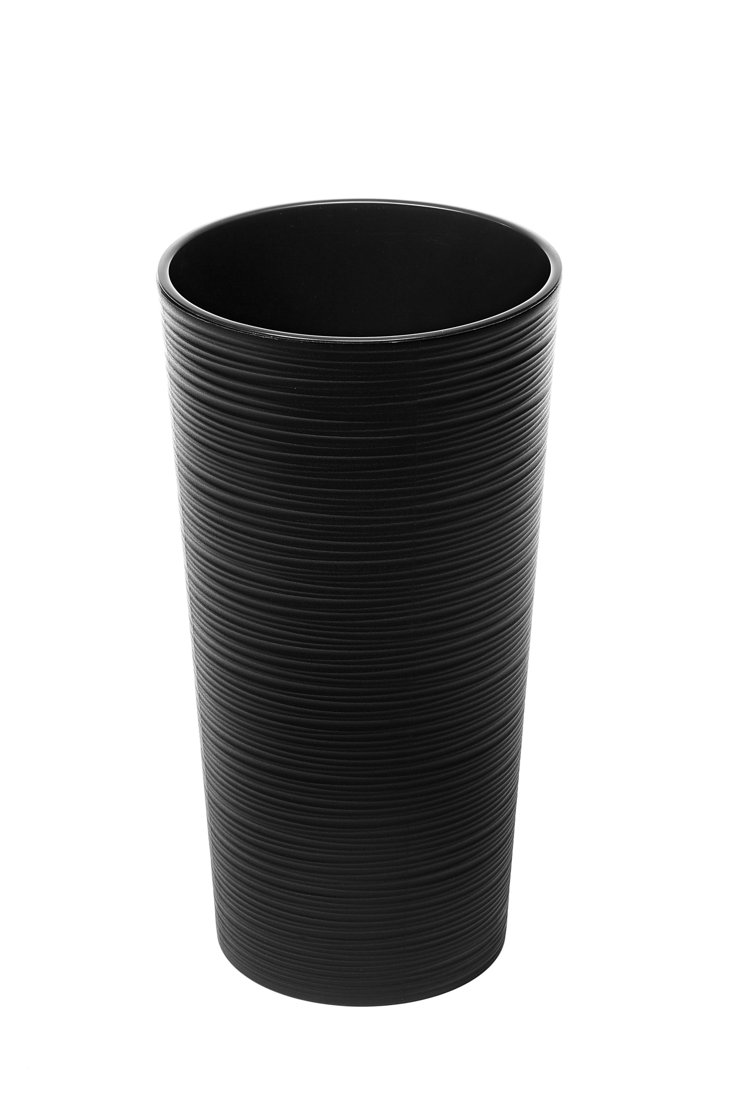 Happy Flower blumentopf hoch rund Meißel-Optik Kunststoff Lilia