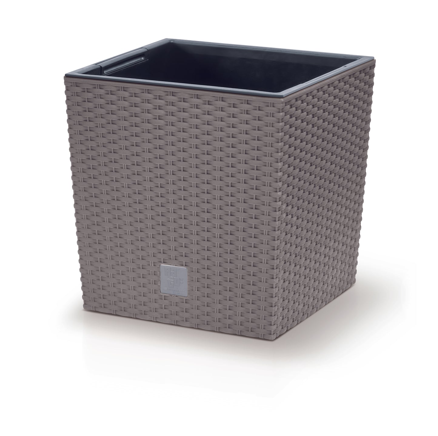 Happy Flower Blumentopf Rattan Optik Quadrat