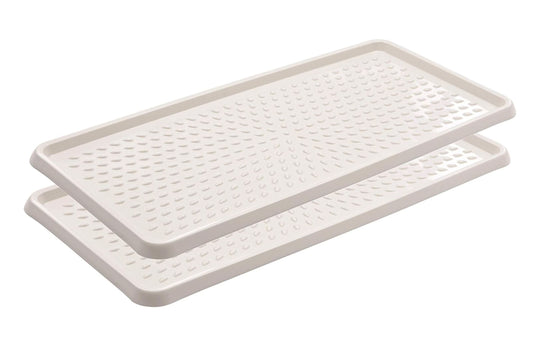 BranQ Schuhabtropfschale – Schutz vor Nässe, Schnee und Schmutz – 2er-Set