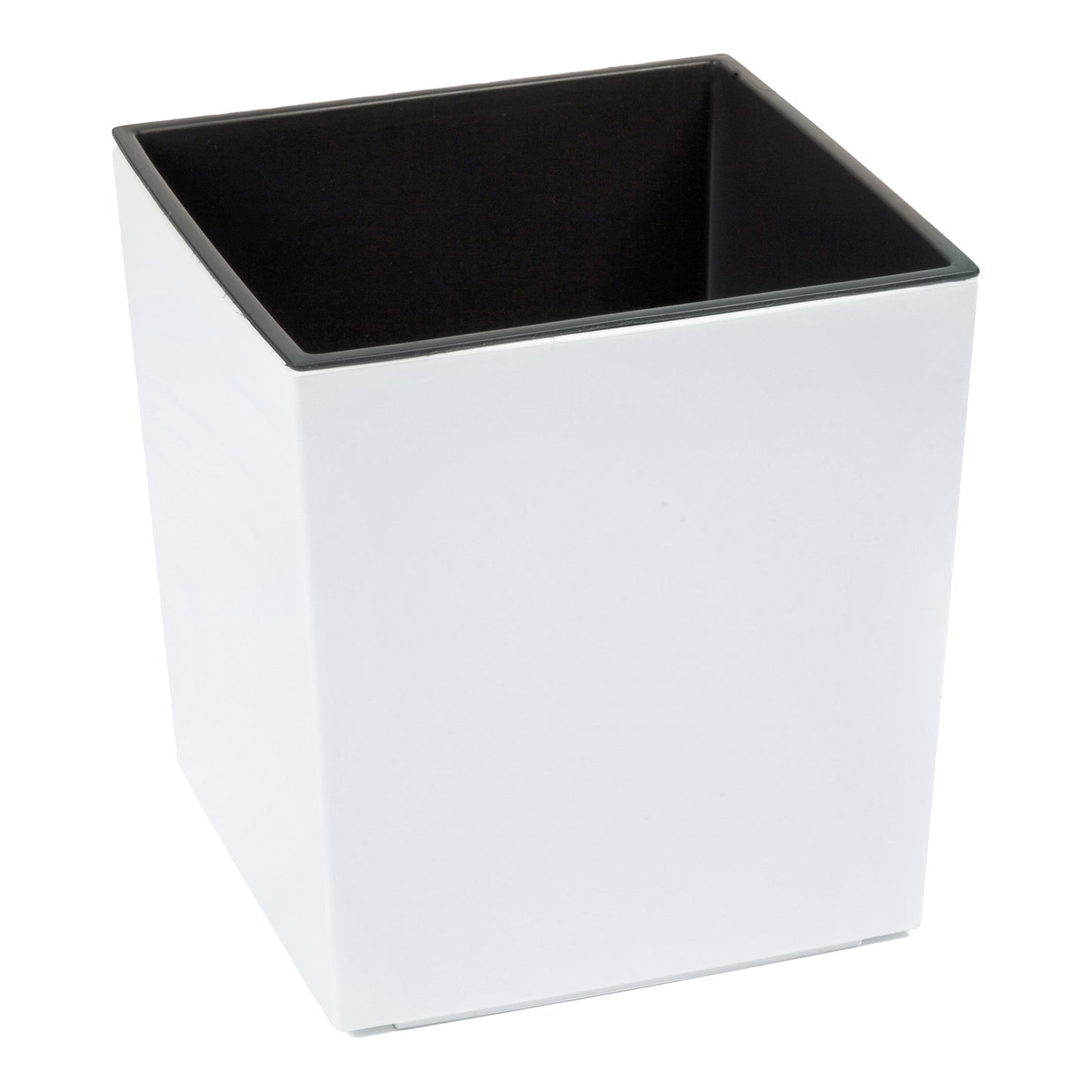 Blumentopf in Hochglanz-Optik – quadratisch & stilvoll für Innenräume