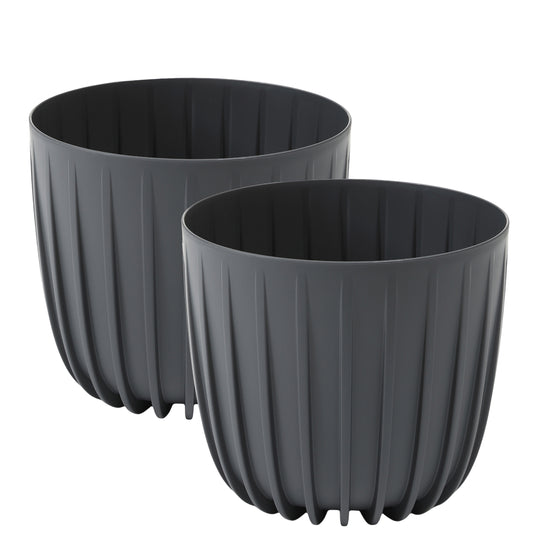Übertöpfe 2er-Set Mira niedrig