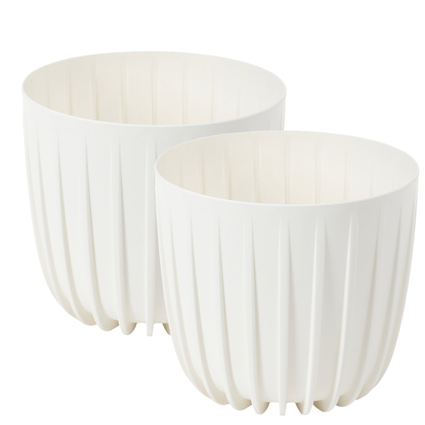 Übertöpfe 2er-Set Mira niedrig