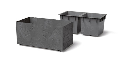 Happy Flower Sierra Case Pflanzkübel – Modularer Sichtschutz in Beton-Optik mit Lenkrollen
