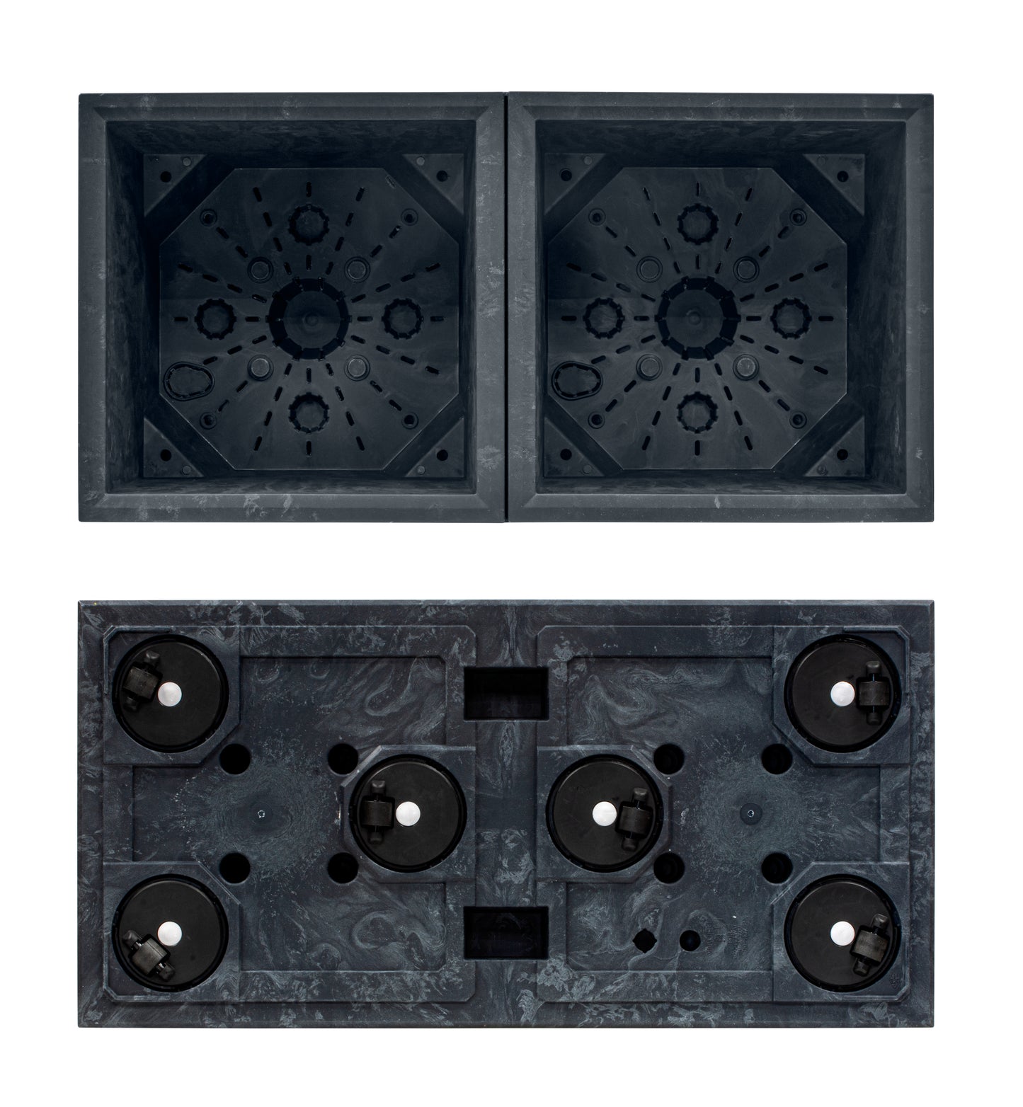 Happy Flower Sierra Case Pflanzkübel – Modularer Sichtschutz in Beton-Optik mit Lenkrollen