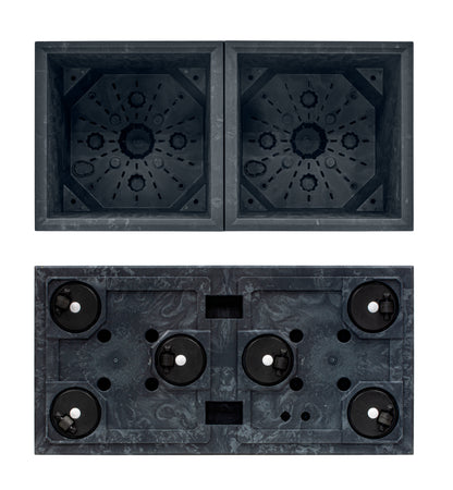 Happy Flower Sierra Case Pflanzkübel – Modularer Sichtschutz in Beton-Optik mit Lenkrollen
