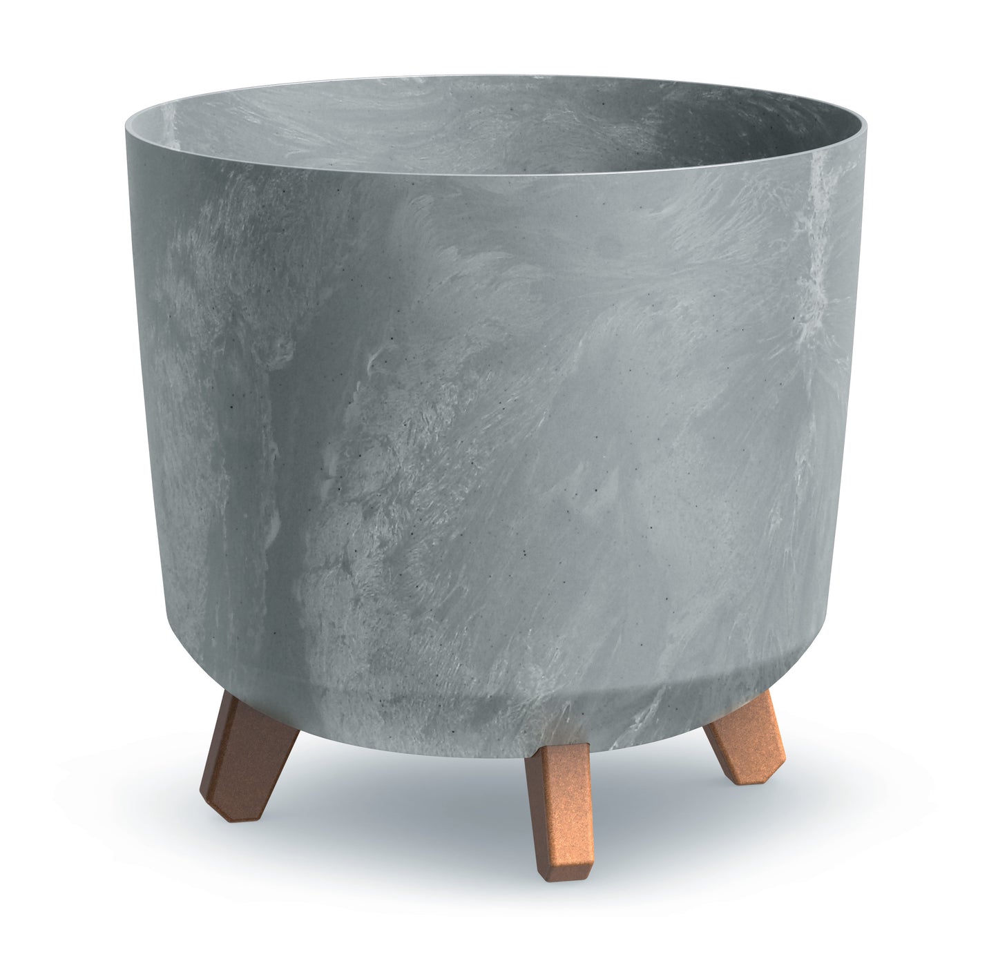 Gracia Tubus Blumentopf mit füßen 30 cm Beton Effekt – Creme, Grau, Anthrazit