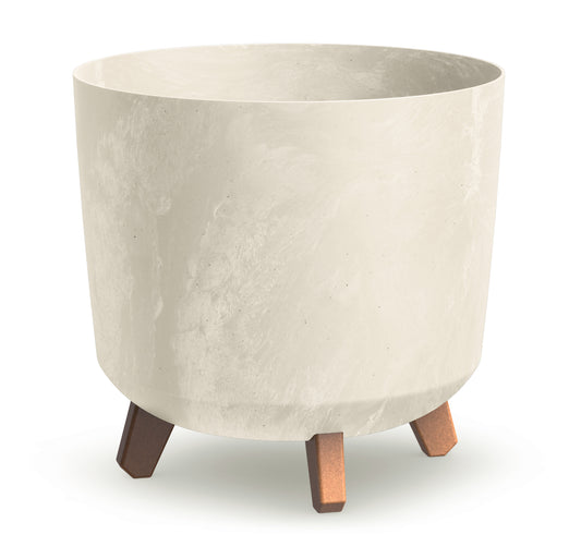 Gracia Tubus Blumentopf mit füßen 30 cm Beton Effekt – Creme, Grau, Anthrazit