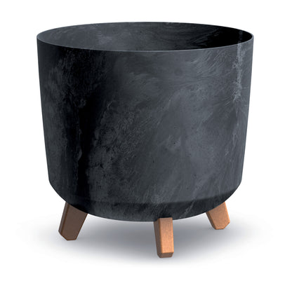 Gracia Tubus Blumentopf mit füßen 30 cm Beton Effekt – Creme, Grau, Anthrazit