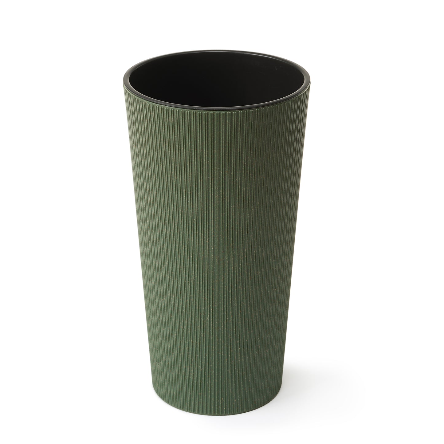 Blumentopf Lilia mit Holzanteil Geriffelte-Optik