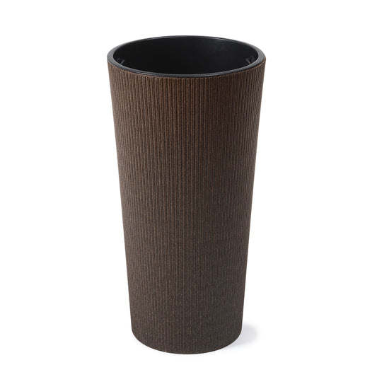 Blumentopf Lilia mit Kaffee-Anteil Geriffelte-Optik