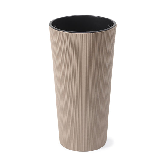 Blumentopf Lilia mit Kaffee-Anteil Geriffelte-Optik
