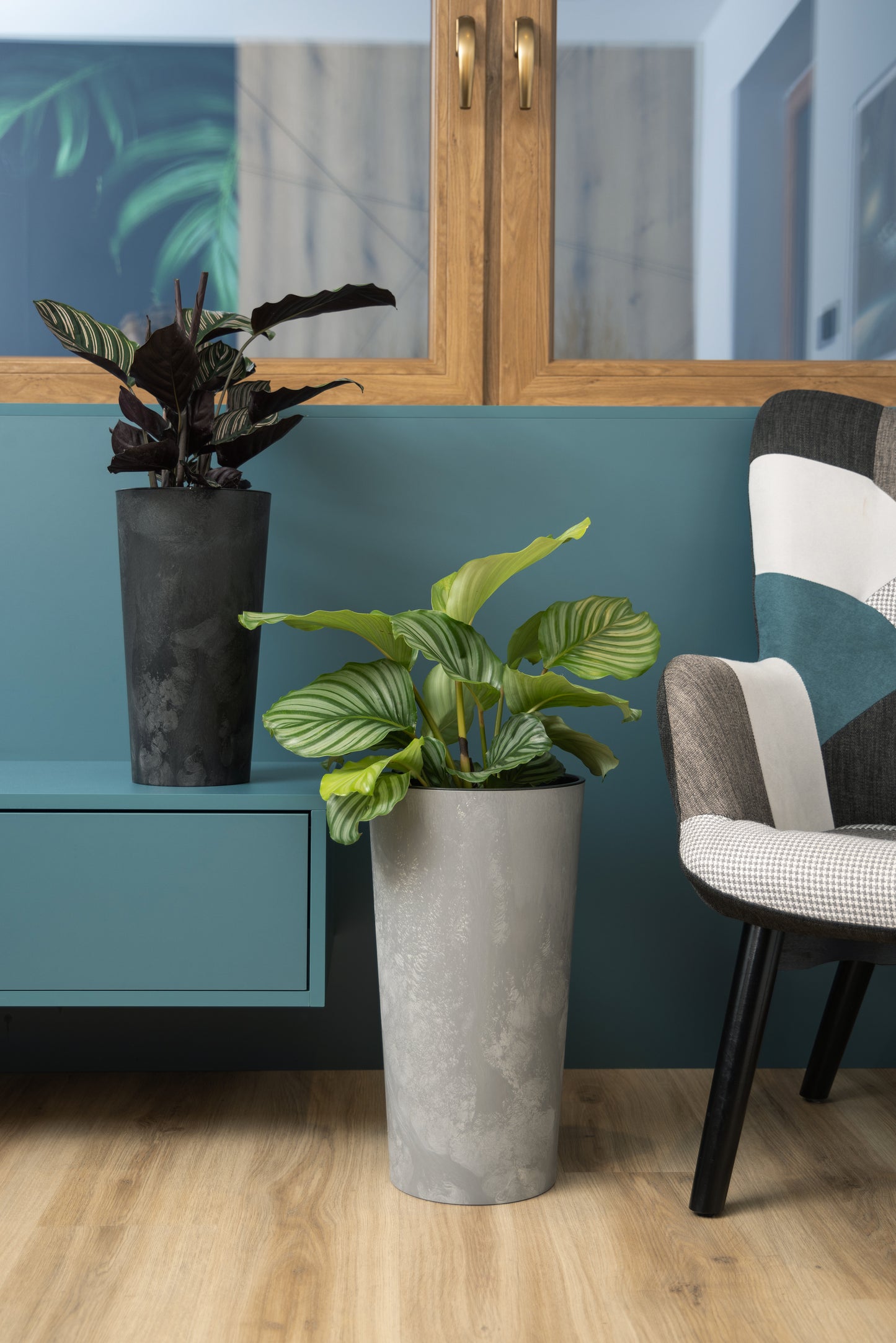 Blumentopf Lilia Beton-Optik