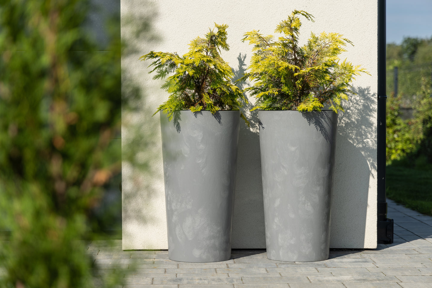 Blumentopf Lilia Beton-Optik