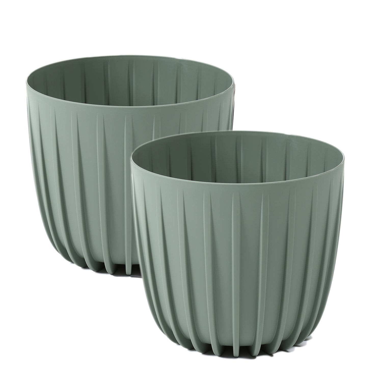 Übertöpfe 2er-Set Mira niedrig