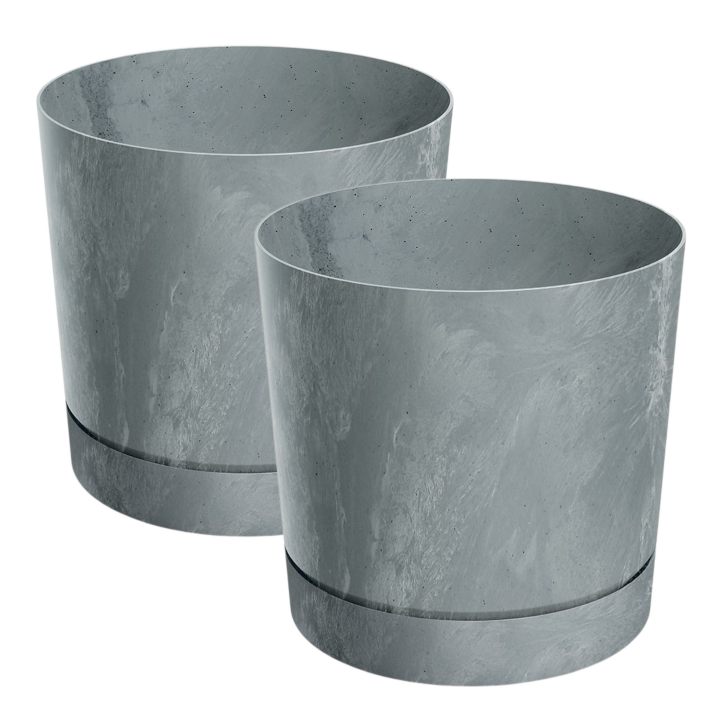 Übertöpf 2er-Set TUBO P Beton-Optik