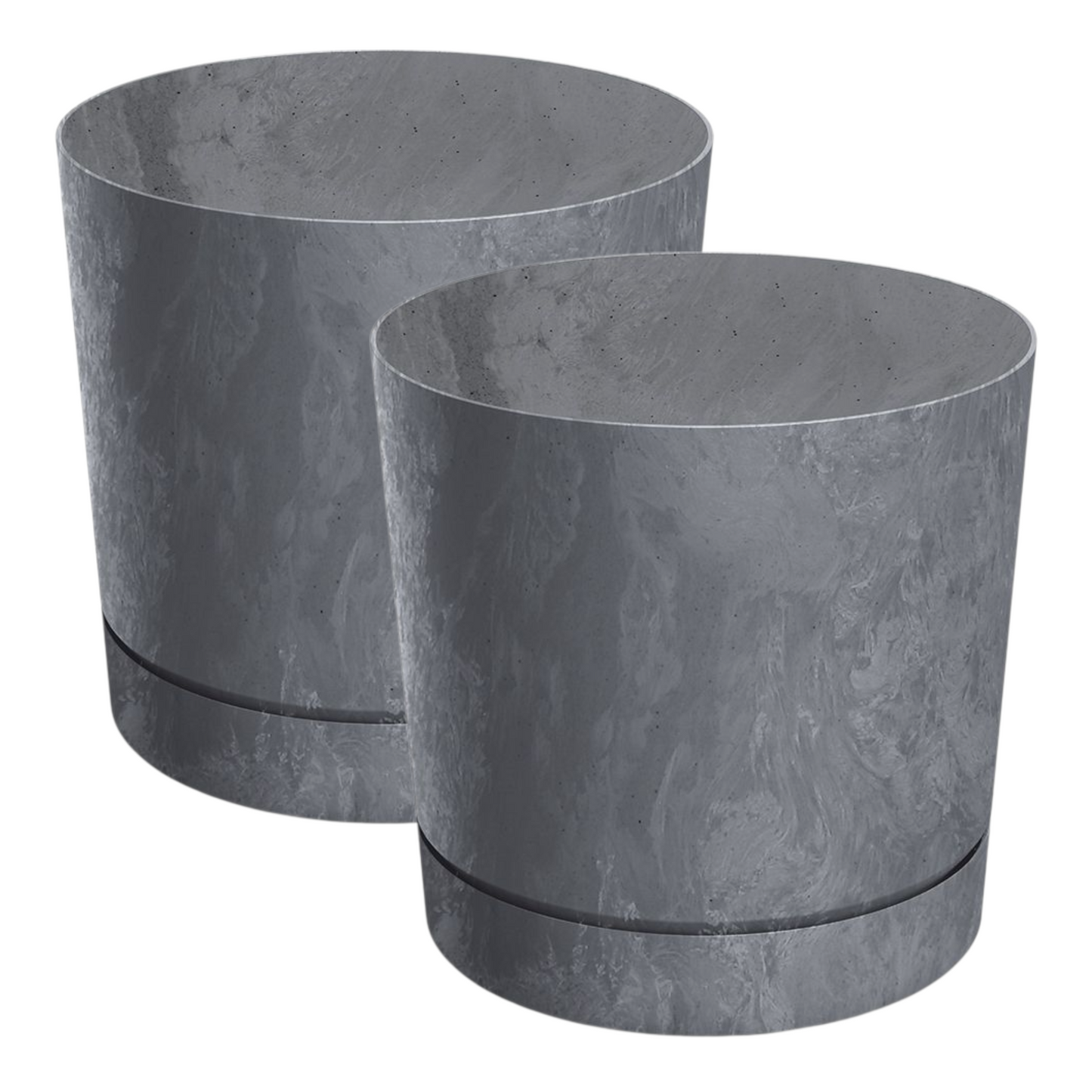 Übertöpf 2er-Set TUBO P Beton-Optik