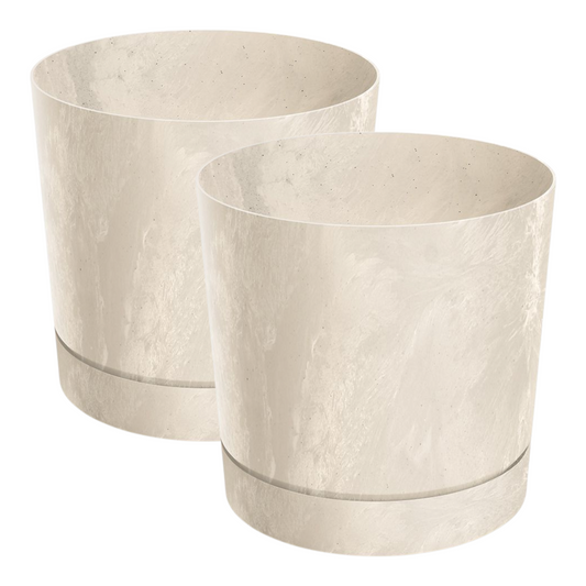 Übertöpf 2er-Set TUBO P Beton-Optik