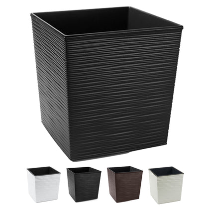 Blumentopf Meißel-Optik quadratisch – elegant, wetterfest & pflegeleicht