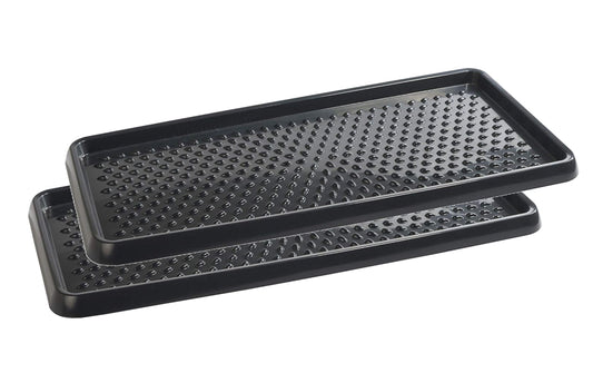 BranQ Schuhabtropfschale – Schutz vor Nässe, Schnee und Schmutz – 2er-Set