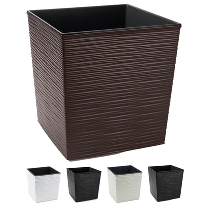 Blumentopf Meißel-Optik quadratisch – elegant, wetterfest & pflegeleicht