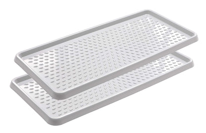 BranQ Schuhabtropfschale – Schutz vor Nässe, Schnee und Schmutz – 2er-Set