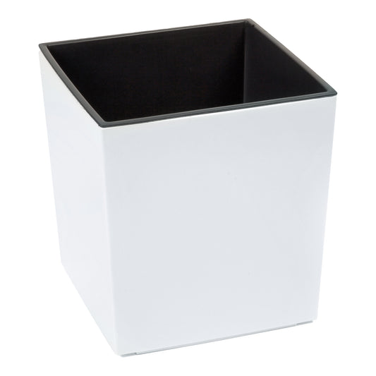 Blumentopf in Hochglanz-Optik – quadratisch & stilvoll für Innenräume